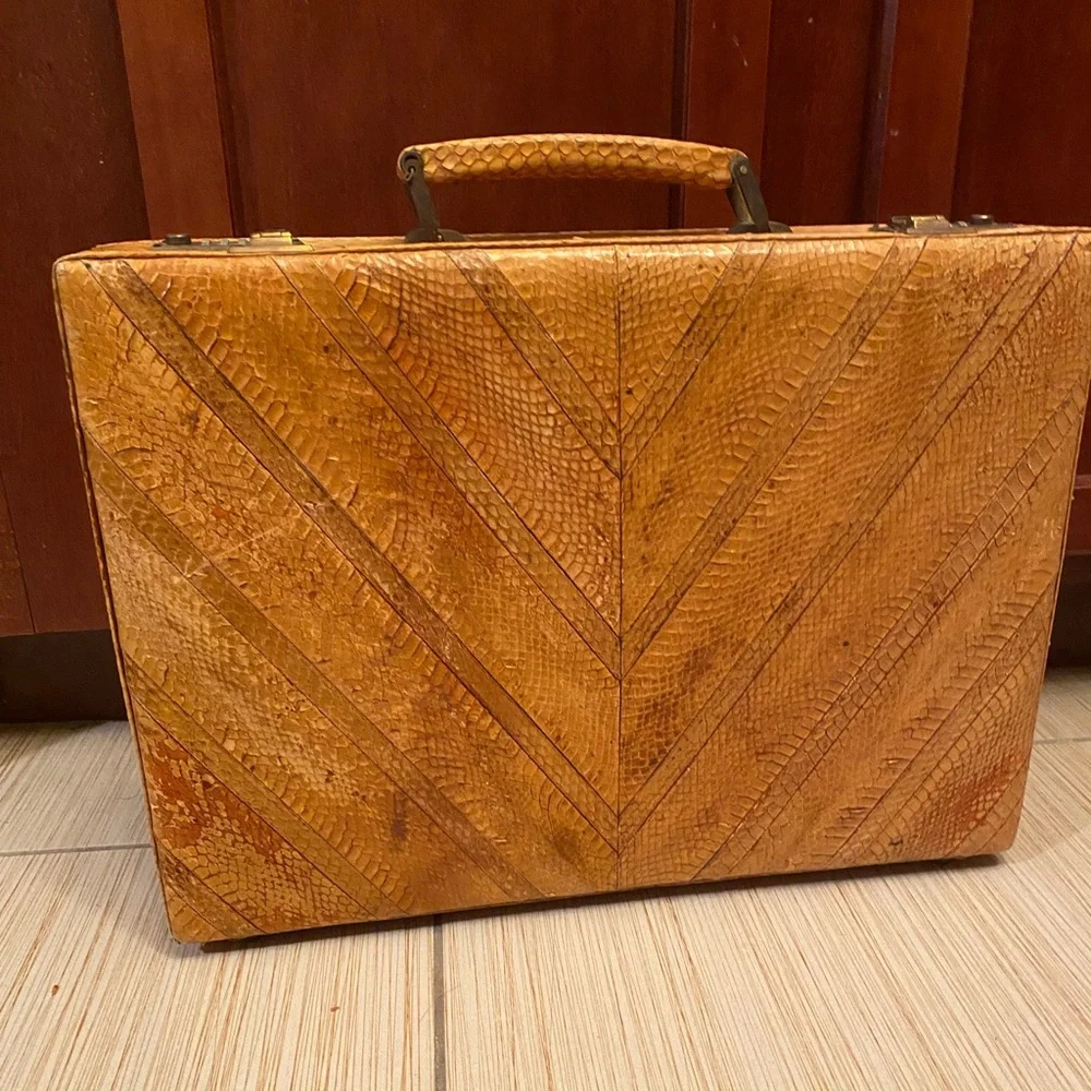 Custom Rare Snake Skin Hard Case Briefcase